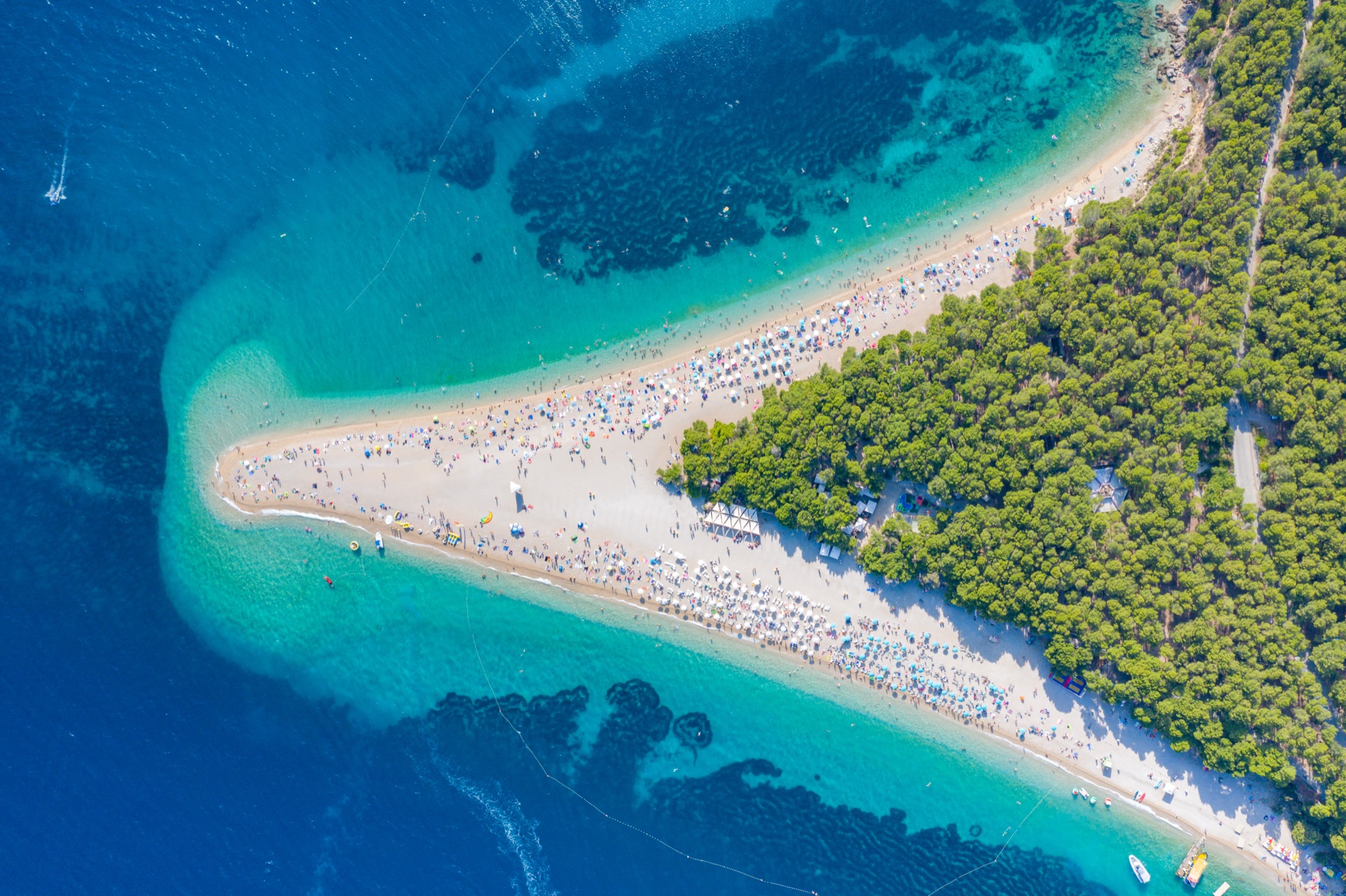Zlatni Rat beach on Brač