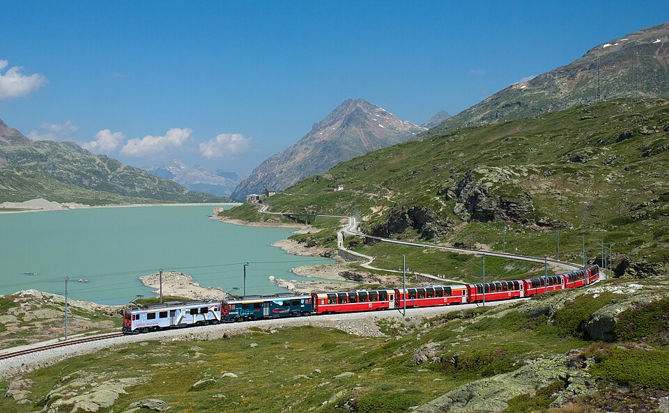 Bernina Red Train & St. Moritz